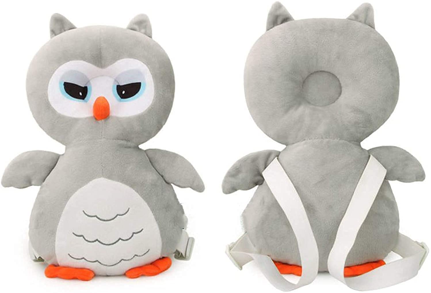 Baby Head Protection Pillow–Cute Owl Design Safety Cushion with Adjustable Strap