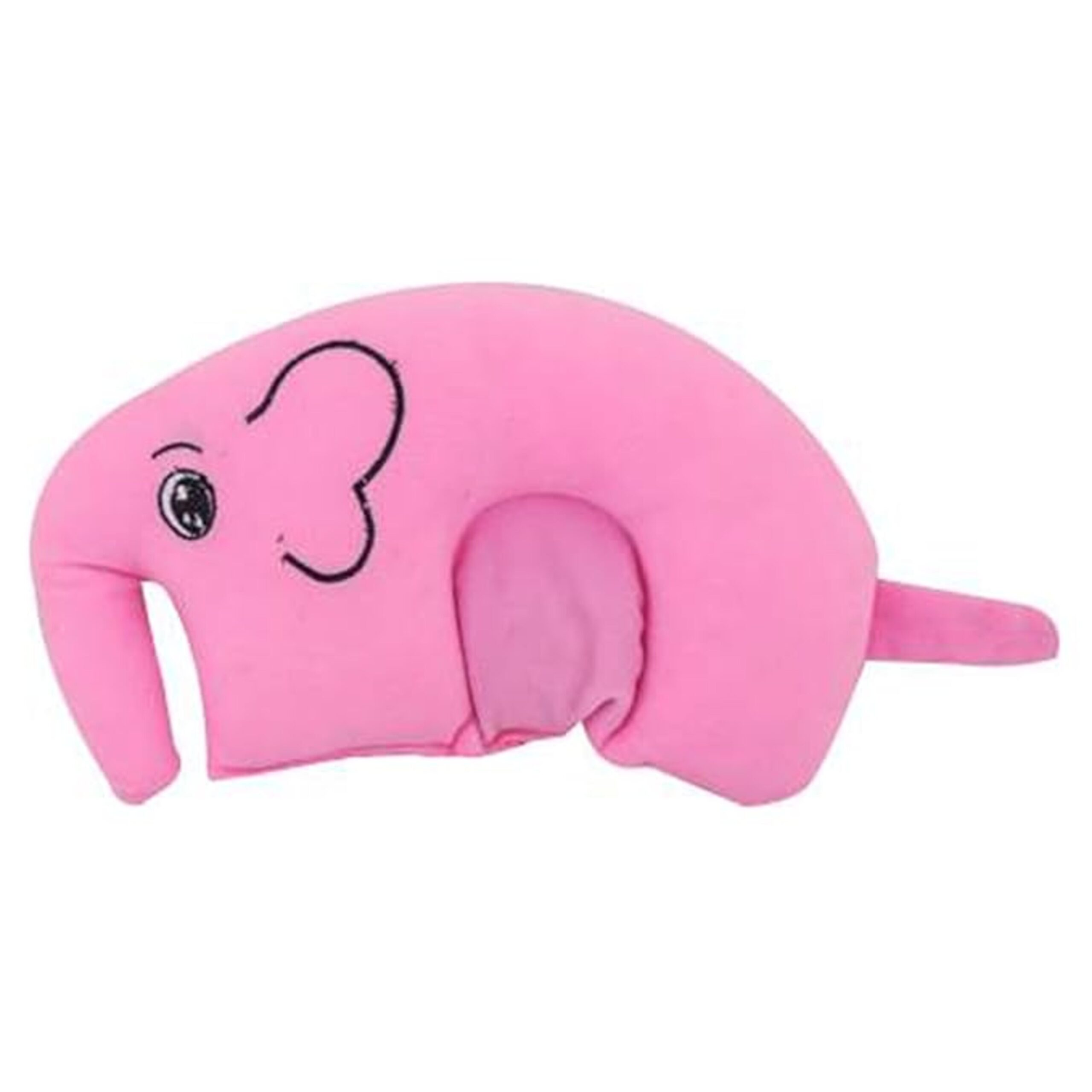 Baby Pink Elephant Head Support Pillow – Soft, Gentle & Perfect for Peaceful Sleep